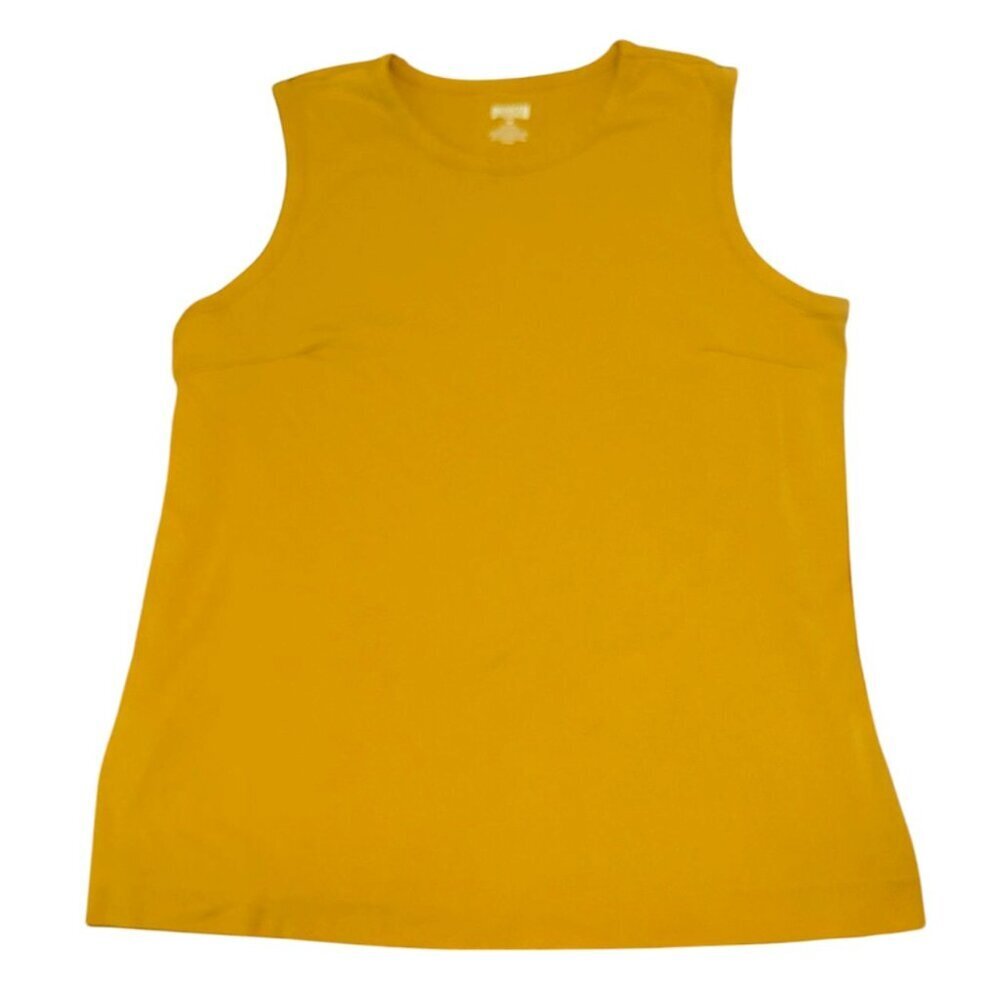Duluth Trading Co. Longtail T Tank Top Muscle Tee Shirt‎ 1X Mustard Yellow
